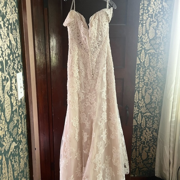 Size 16 Morilee by Madeline Gardner wedding dress. Fit and flare. Never worn. - Picture 2 of 3